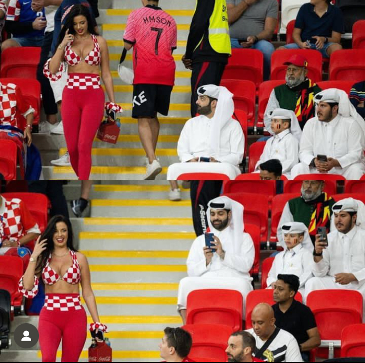 صور ملكة جمال كرواتيا في كاس العالم في قطر