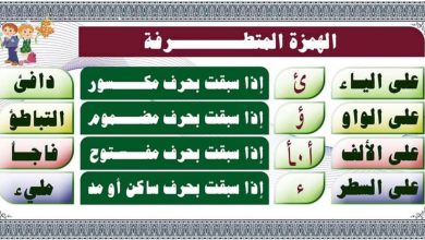 خريطة مفهوم الهمزة المتطرفة